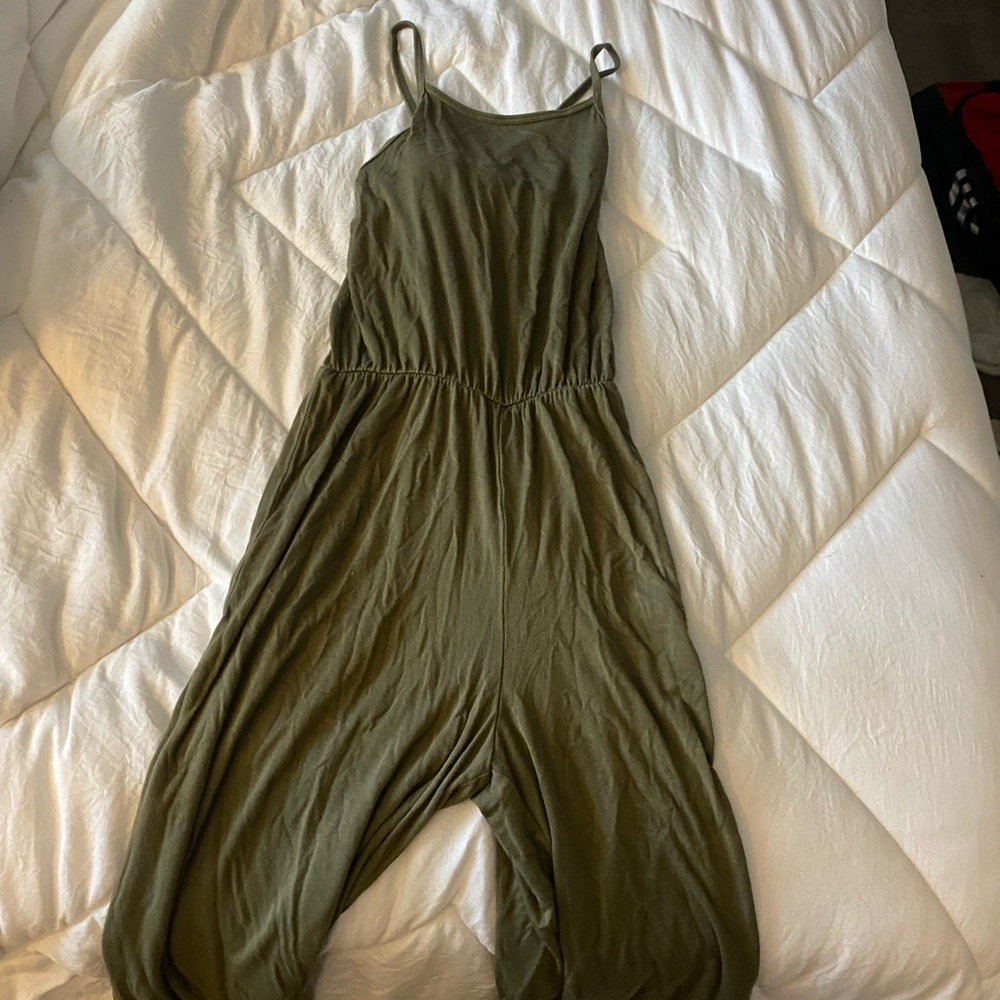 Camo green romper